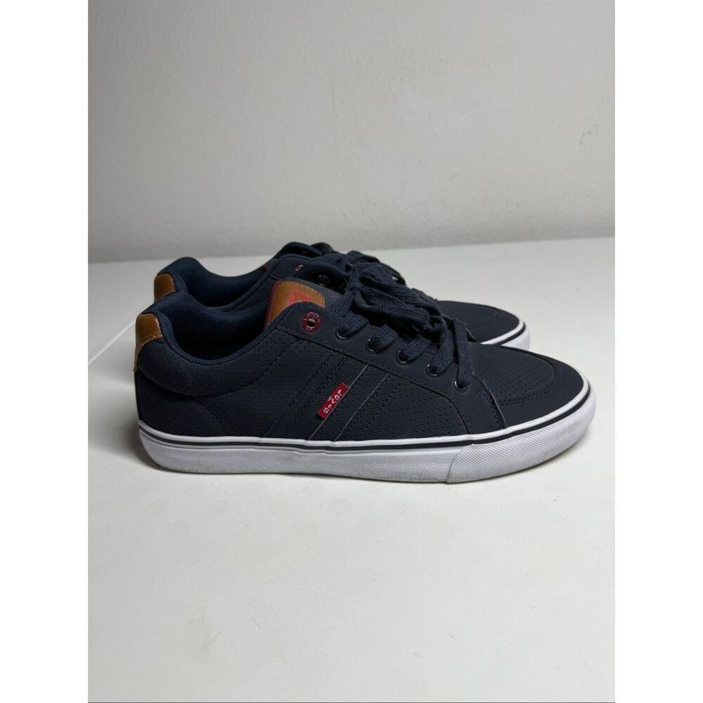 Men's Levi’s Turner Side Stripe Lace-Up Sneaker Navy Blue Size 8,5
